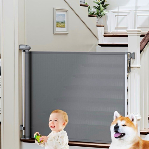Retractable baby safety gate - retractable,