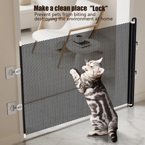 Retractable mesh safety gate - retractable,