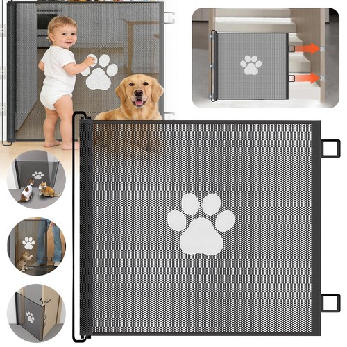 Retractable stair gate - retractable,
