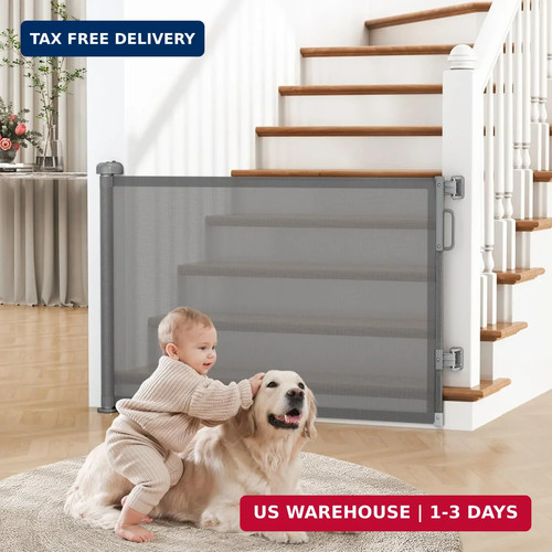 Retractable baby gate dog - retractable,