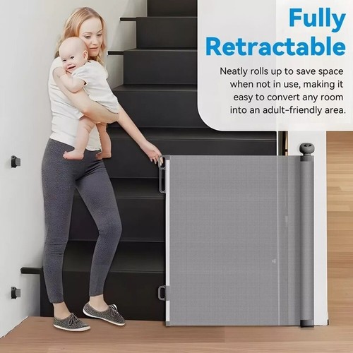 Retractable pet dog gate baby - dog,