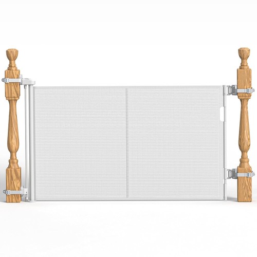 Retractable baby gate for - retractable,