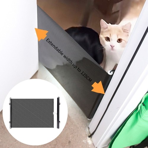 Retractable pet dog gate - retractable, child