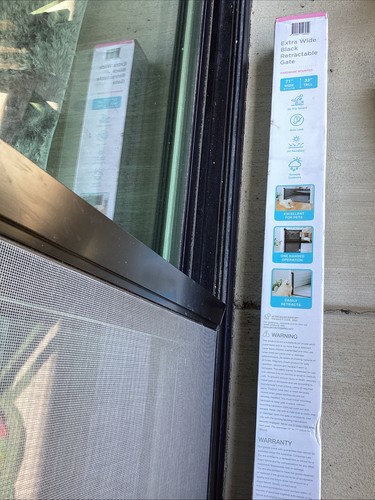 Retractable baby gate wx33 - gate, 71"wx33"