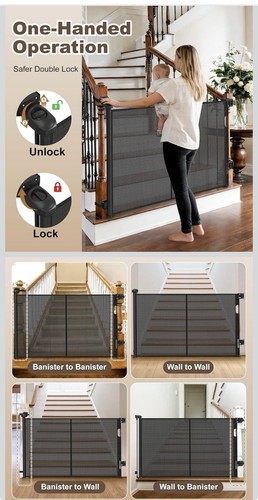 Bingguz retractable baby gate - bingguz,