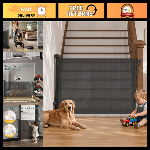 Retractable baby gate - retractable,