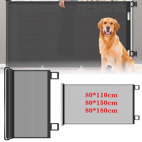 Retractable pet dog gate - dog,