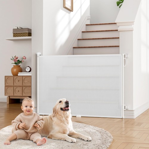 Retractable baby gate for - retractable,