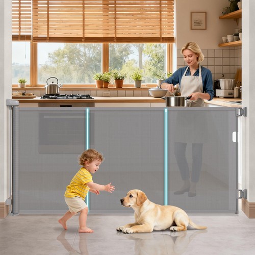 Retractable baby gate - baby, 42"