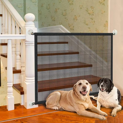 Magic dog gate - dog, mesh